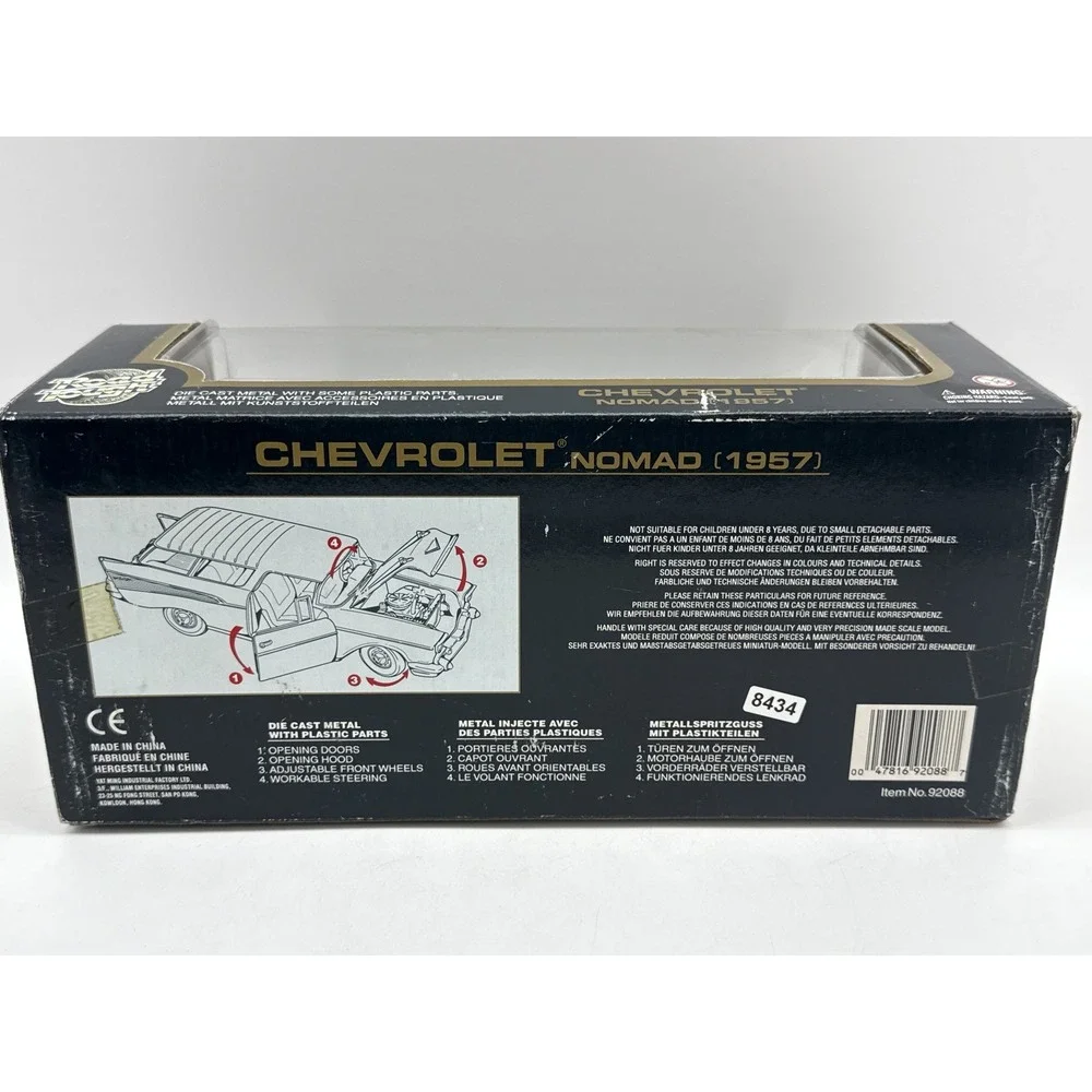 Road Collectible Tough Chevrolet Nomad 1:18 Scale Die Cast Metal Car Model
